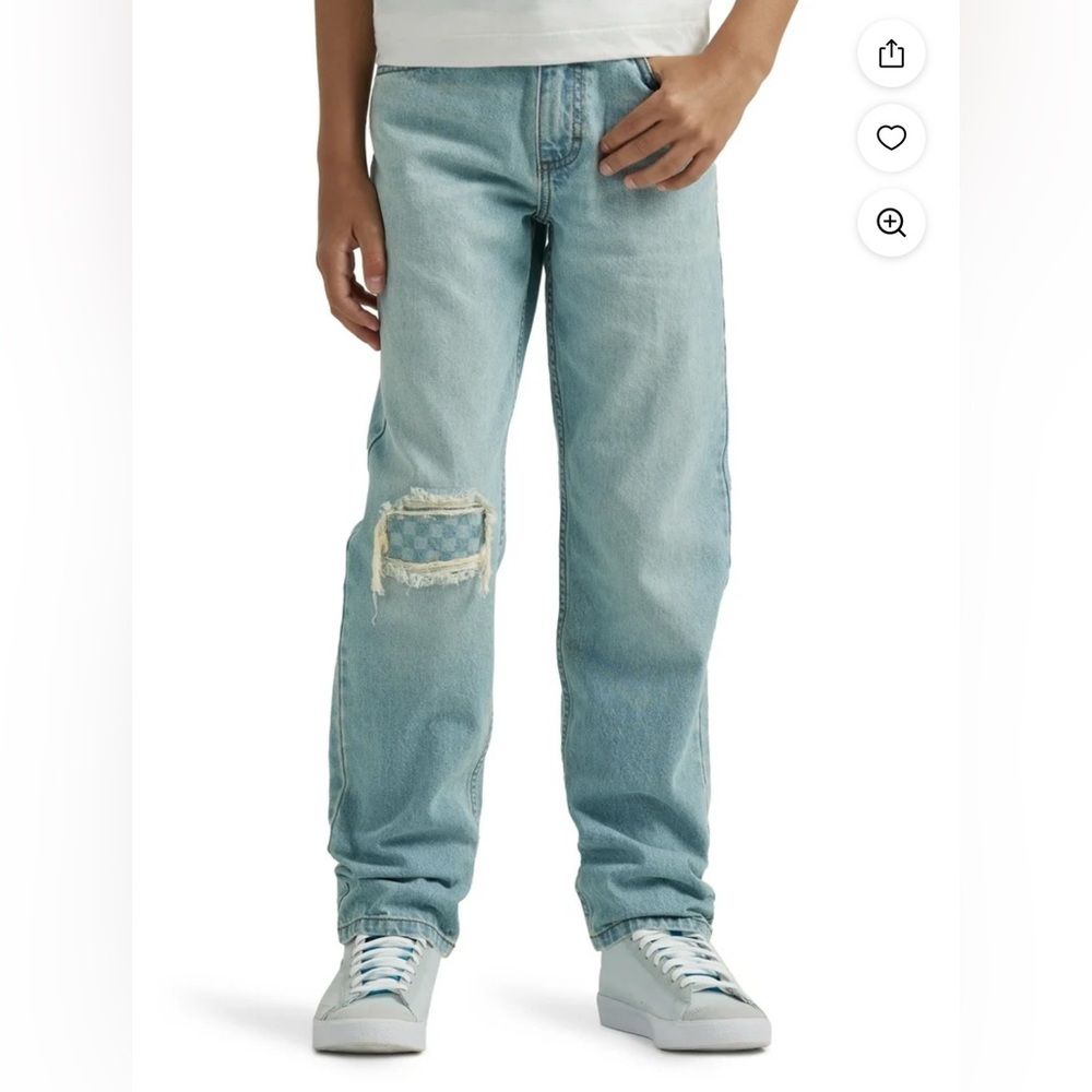 Wrangler Boy's Relaxed Fit Tapered Leg Jean with Adjust-to-Fit Waistband 14 slim